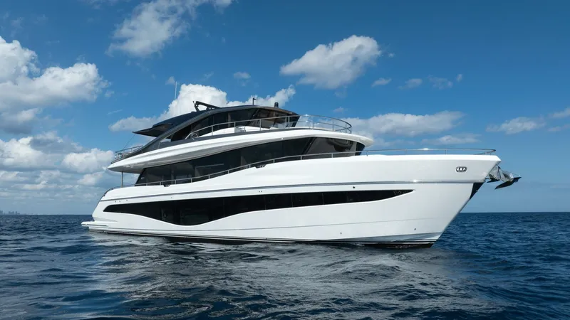 Slide: The Image of Princess 80 -Maravi Exterior Profile 2025 Princess X80 Flybridge - Meravi - 5922510