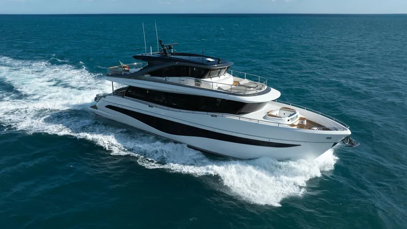 Slide: The Image of Princess 80 -Maravi Exterior Profile 2025 Princess X80 Flybridge - Meravi - 5922512
