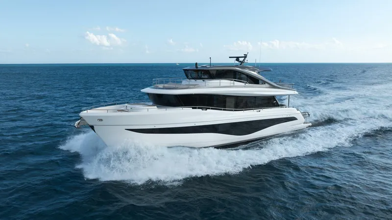 Slide: The Image of Princess 80 -Maravi Exterior Profile 2025 Princess X80 Flybridge - Meravi - 5922514