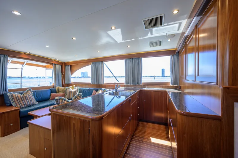 Slide: The Image of Rybovich 60 SIBONEY - Salon/Galley - 6064546