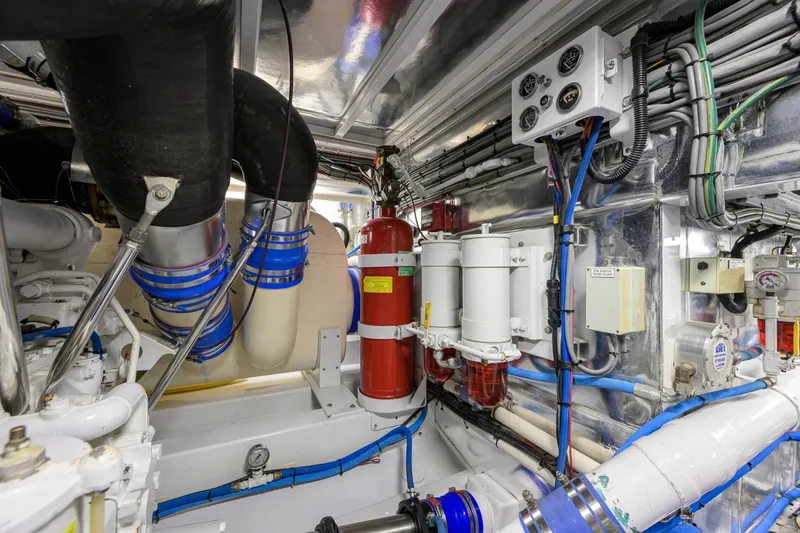 Slide: The Image of Rybovich 60 SIBONEY - Engine Room - 7651894