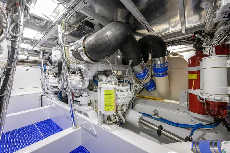 Slide: The Image of Rybovich 60 SIBONEY - Engine Room - 7651886