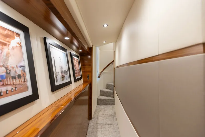 Slide: The Image of 2023 Viking 72 Convertible- TEAM SUPREME- Companionway - 6096811