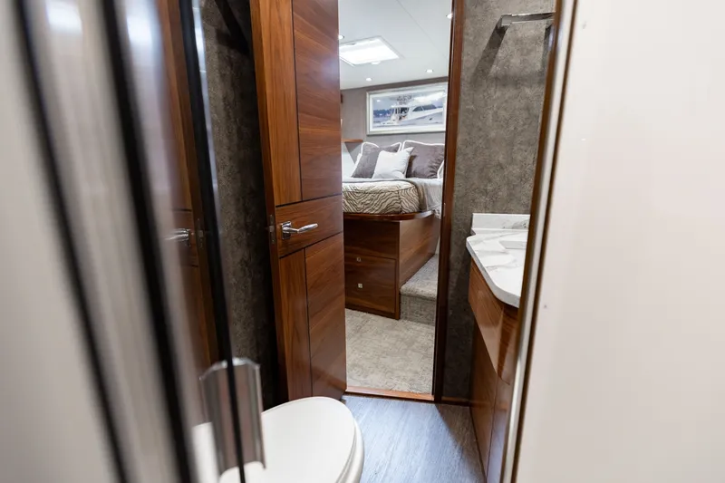 Slide: The Image of 2023 Viking 72 Convertible- TEAM SUPREME- Forward Stateroom Head - 6096833