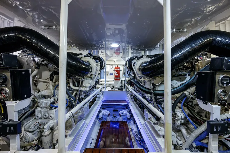 Slide: The Image of Viking 64 - Big Blue - Engine Room 2007 Viking 64 Convertible - Big Blue - 5929082