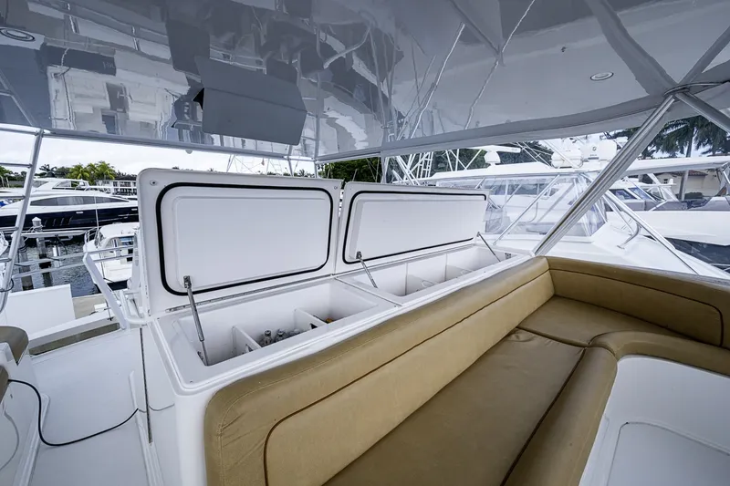 Slide: The Image of Viking 64 BIG BLUE - Flybridge Helm Seating 2007 Viking 64 BIG BLUE - 7288516