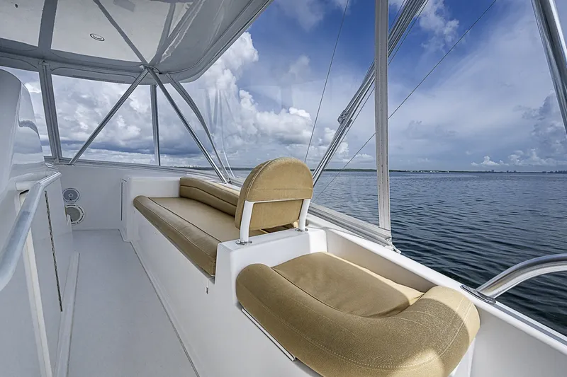 Slide: The Image of Viking 64 BIG BLUE - Flybridge Helm Seating 2007 Viking 64 BIG BLUE - 7288520