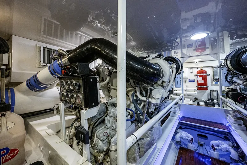 Slide: The Image of Viking 64 BIG BLUE - Engine Room 2007 Viking 64 BIG BLUE - 7288679