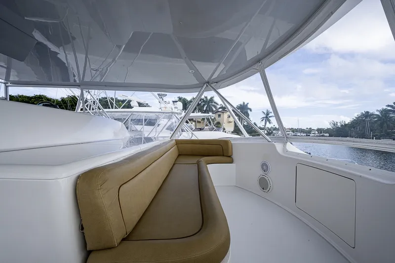 Slide: The Image of Viking 64 BIG BLUE - Flybridge Helm Seating 2007 Viking 64 BIG BLUE - 7288517