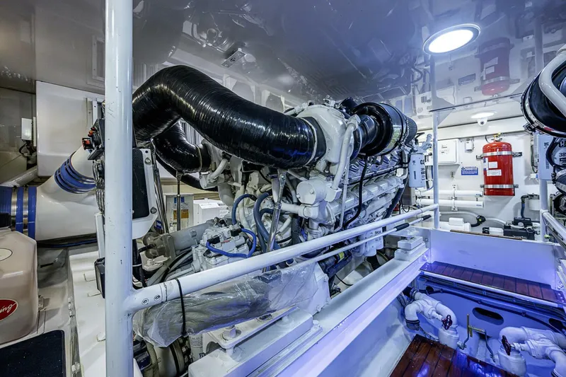 Slide: The Image of Viking 64 - Big Blue - Engine Room 2007 Viking 64 Convertible - Big Blue - 5929083