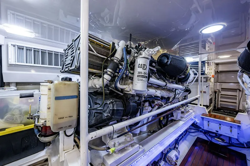 Slide: The Image of Viking 64 - Big Blue - Engine Room 2007 Viking 64 Convertible - Big Blue - 5929086