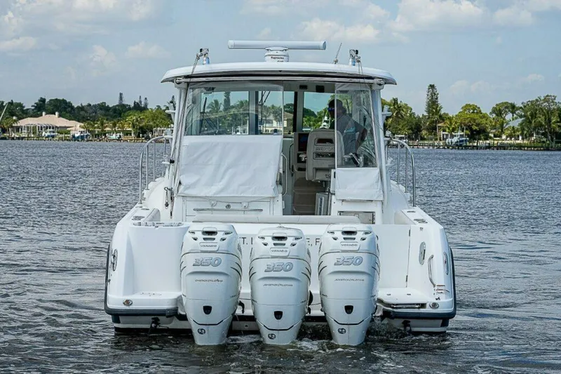 Slide: The Image of Boston Whaler 345 Conquest - Triple Outboard Engines Boston Whaler 35 Conquest - 5928981