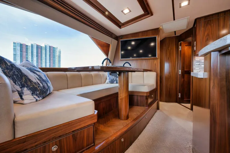 Slide: The Image of Viking 68 JO-LI - Interior Dinette 2019 Viking 68 Convertible JO-LI - 5930596