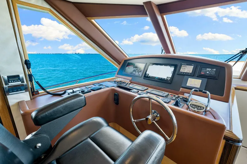 Slide: The Image of 2010 83 Ocean Alexander Motor Yacht 'Relentless' Helm - 5930978