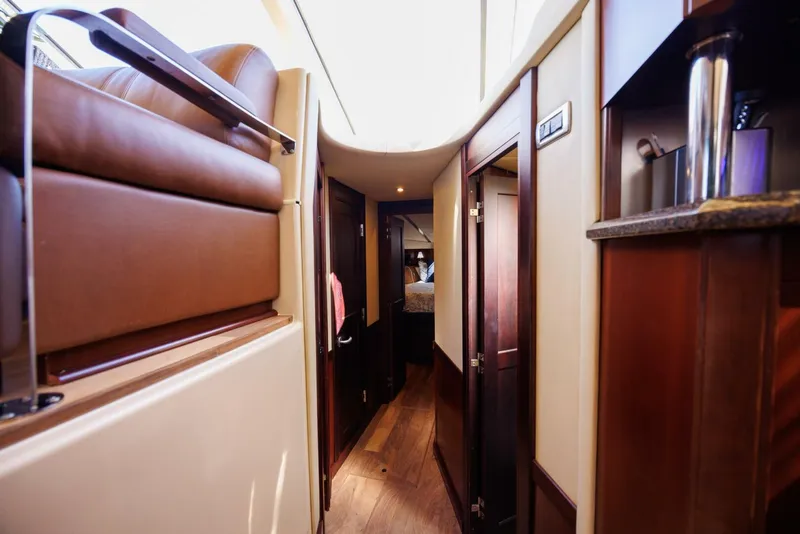 Slide: The Image of 2006 52 Sea Ray Sedan Bridge Zoe Grace Companionway - 5934360