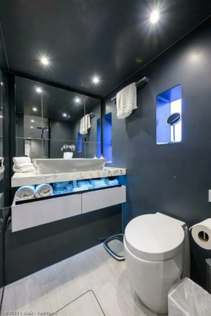 Slide: The Image of Sunreef 60 NERO- Port Master Cabin Head 2022 Sunreef 60 NERO 60P - 5933577