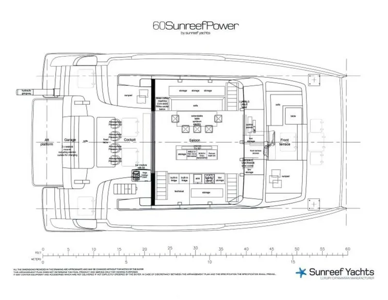 Slide: The Image of Sunreef 60 NERO- Dimensions 2022 Sunreef 60 NERO 60P - 5933603