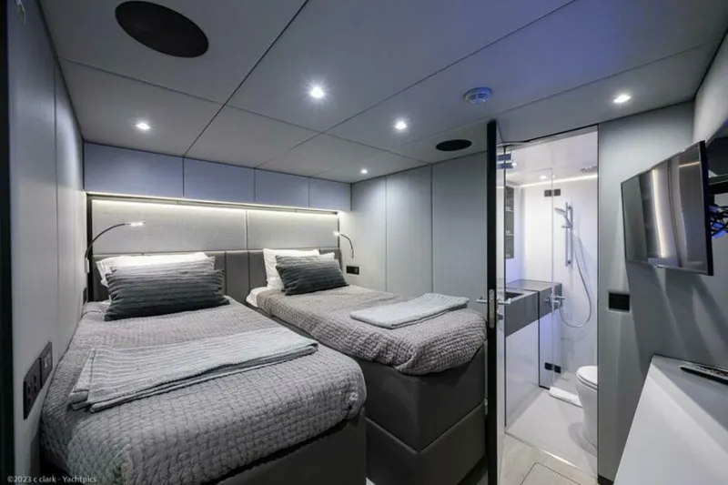 Slide: The Image of Sunreef 60 NERO- Forward Starboard Guest Cabin 2022 Sunreef 60 NERO 60P - 5933551
