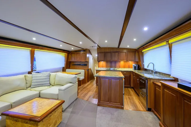 Slide: The Image of Hatteras 63 Reelin N Dealin - Interior Salon 2013 Hatteras 63 Convertible Reelin N Dealin - 5934078