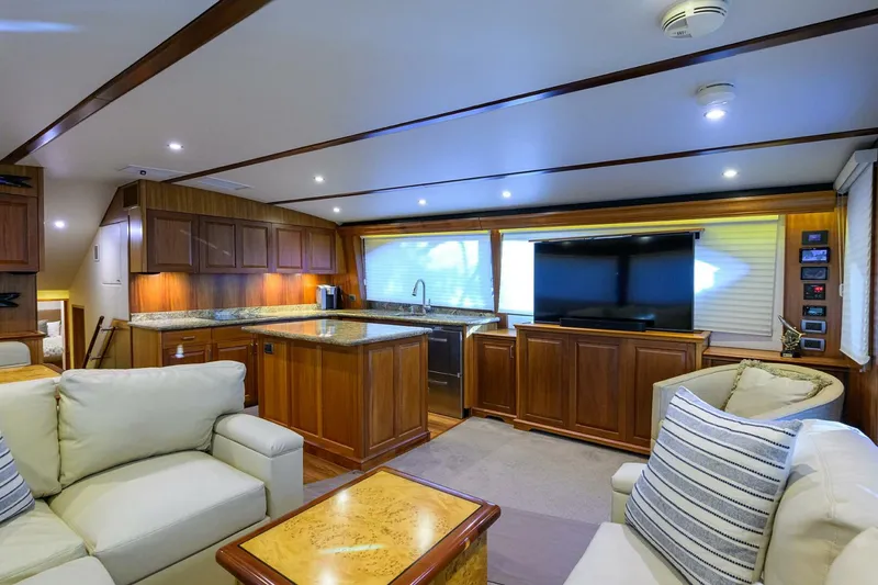 Slide: The Image of Hatteras 63 Reelin N Dealin - Interior Salon 2013 Hatteras 63 Convertible Reelin N Dealin - 5934080