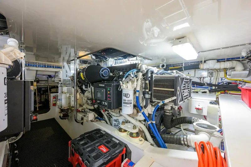 Slide: The Image of Hatteras 63 Reelin N Dealin - Engine Room 2013 Hatteras 63 Convertible Reelin N Dealin - 5934471