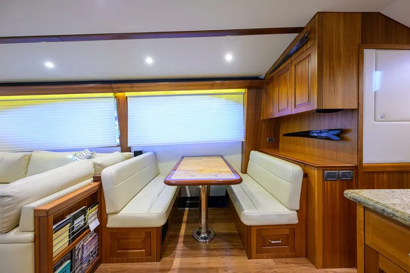 Slide: The Image of Hatteras 63 Reelin N Dealin - Interior Dinette 2013 Hatteras 63 Convertible Reelin N Dealin - 5934084