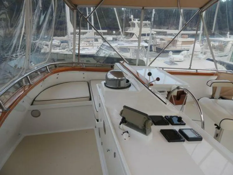 Slide: The Image of Jarvis Newman 46 Flybridge Downeast 1988 - 5933877