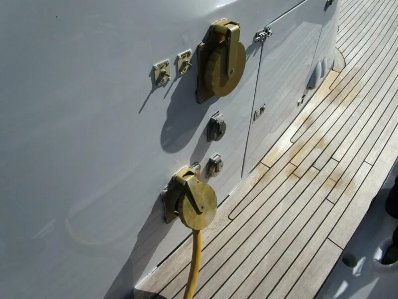 Slide: The Image of Twin 100 Amp Shore Cord Reels   - 5935222