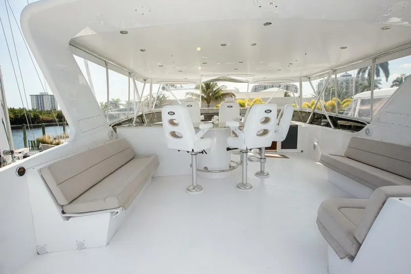 Slide: The Image of KRISTIN LEE 75’ - Flybridge Seating Area and Bar - 5946612