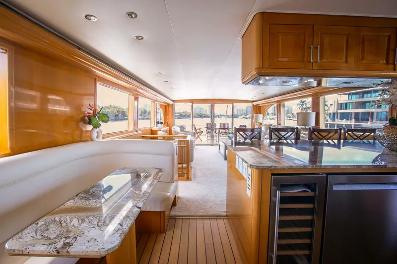 Slide: The Image of KRISTIN LEE 75’ - Main Deck Galley, Dining Area and Salon - 5946594