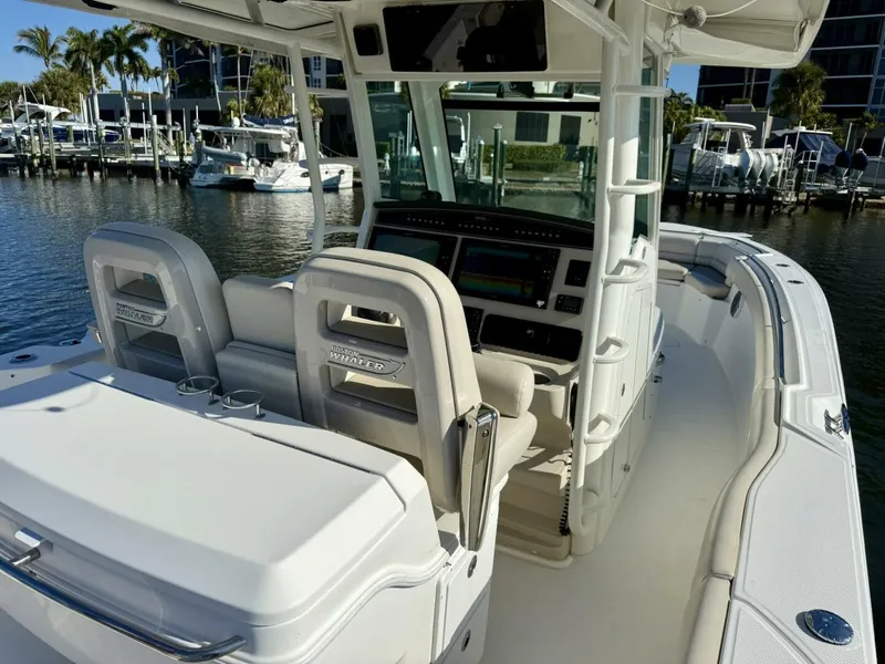Slide: The Image of 2018 Boston Whaler 330 Outrage - Helm Seating  - 5936681