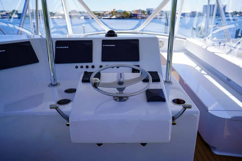 Slide: The Image of 1997 Blackwell Boatworks 60 Convertible- MISA- Helm  - 5939514