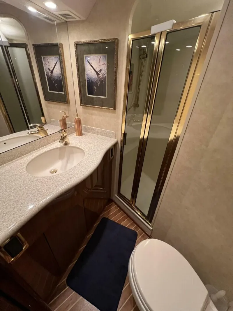 Slide: The Image of Viking 52 SILENT PARTNER - Master Stateroom Ensuite Head 2007 Viking 52 SILENT PARTNER - 5943104