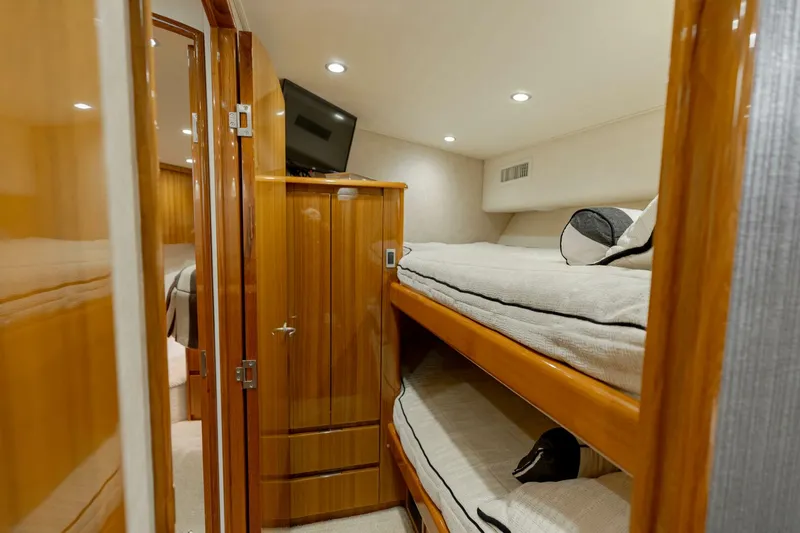 Slide: The Image of 2015 Viking 52 Sport Tower- UP TO IT- Starboard Forward Stateroom - 5975159
