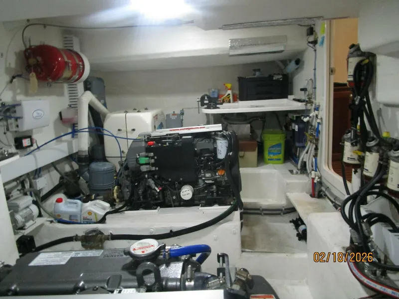 Slide: The Image of 37' Great Harbour engine room port - 5943748