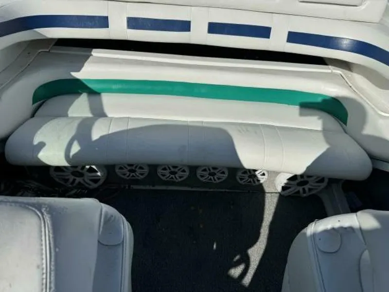 Slide: The Image of Formula 312 FASTech Aft Bench and Sunpad Rear cockpit bench and sunpad lounge area on 1999 Formula 312 FASTech ideal for entertaining and performance day boating. - 5945909