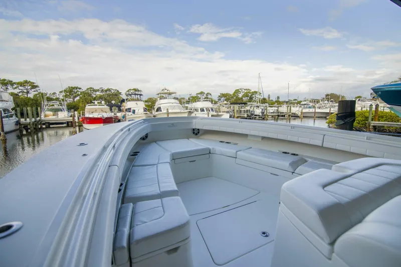 Slide: The Image of Regulator 41 - Miss Megan - Bow, Forward Seating 2021 Regulator 41 Center Console Miss Megan - 5947794