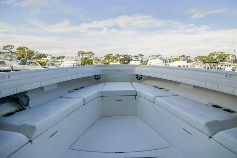 Slide: The Image of Regulator 41 - Miss Megan - Bow, Forward Seating 2021 Regulator 41 Center Console Miss Megan - 5947795