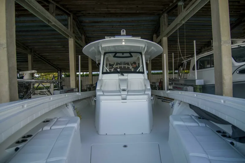 Slide: The Image of Regulator 41 - Miss Megan - Deck Equipment 2021 Regulator 41 Center Console Miss Megan - 7654000