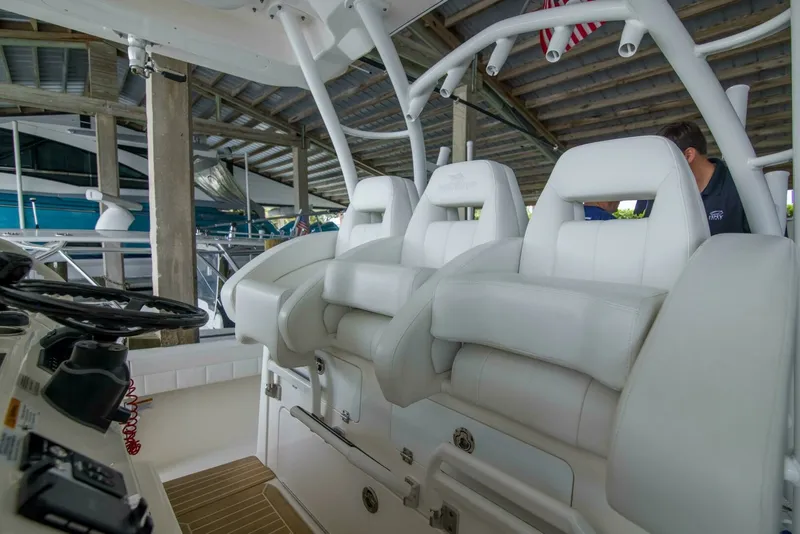 Slide: The Image of Regulator 41 - Miss Megan - Helm Seats 2021 Regulator 41 Center Console Miss Megan - 7653995
