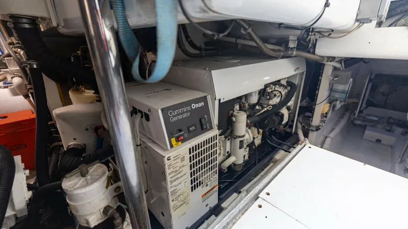 Slide: The Image of 2007 Hatteras 68 Convertible- KEMOSABE- Engine Room - 7514559