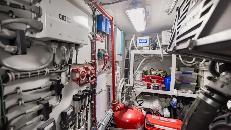 Slide: The Image of 2007 Hatteras 68 Convertible- KEMOSABE- Engine Room - 7514558