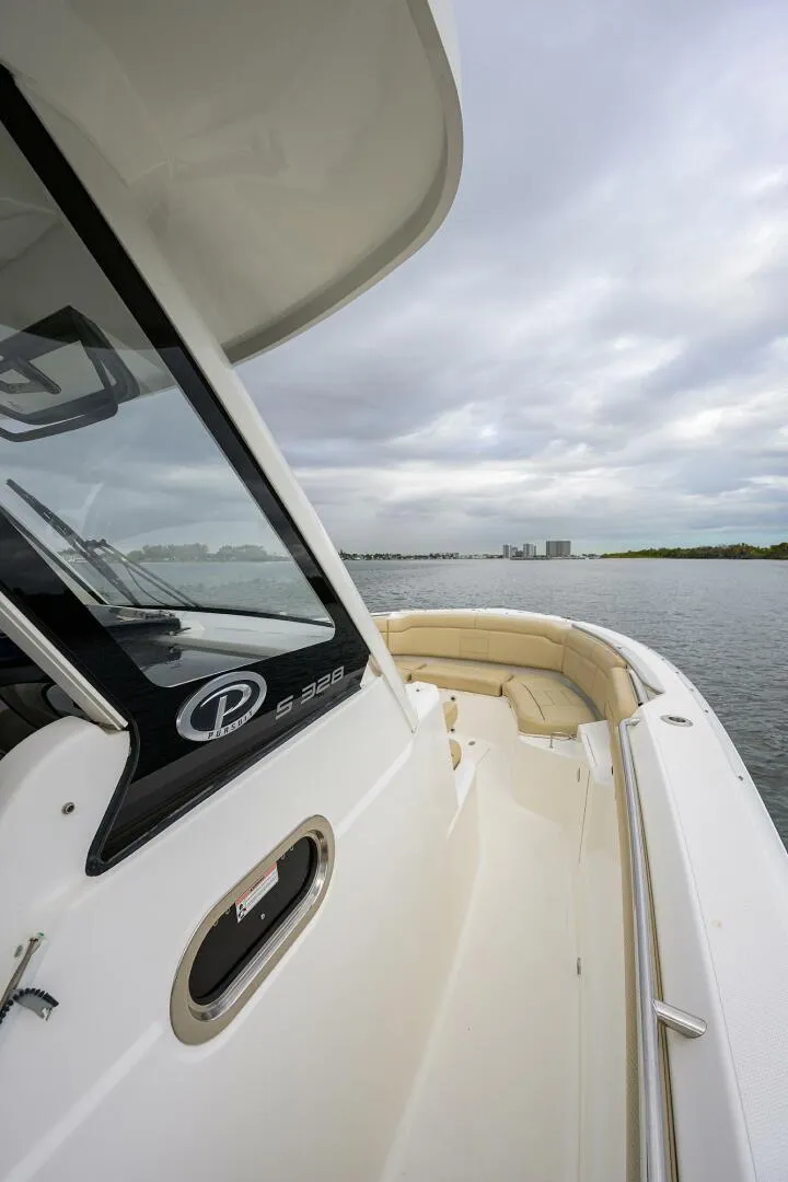Slide: The Image of Pursuit 32 - Starboard Side 2019 Pursuit S 328 Center Console - 5952014