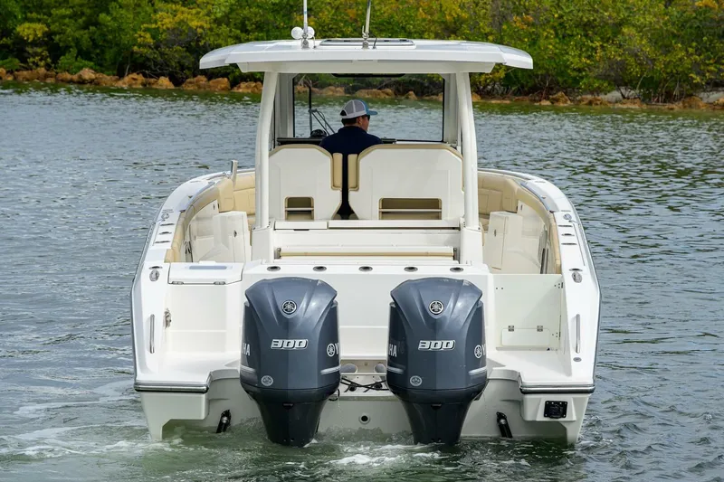 Slide: The Image of Pursuit 32 - Stern View 2019 Pursuit S 328 Center Console - 5952028