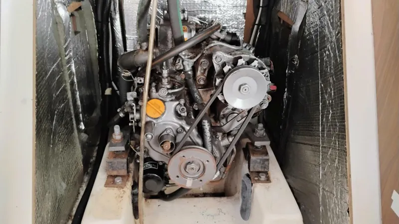 Slide: The Image of Engine Under Companionway - 5958926