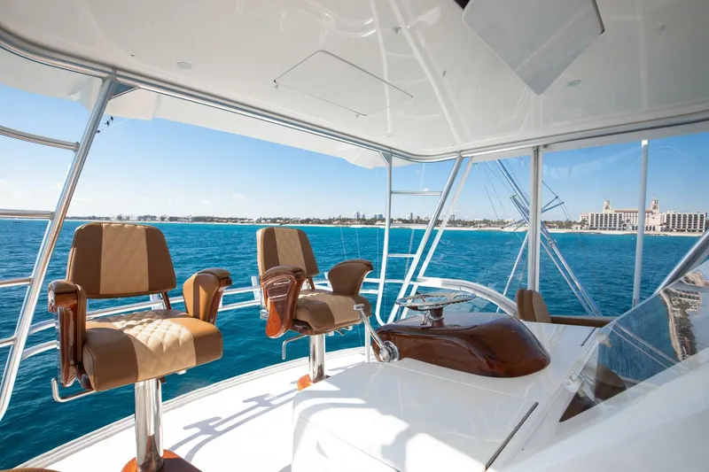 Slide: The Image of Viking 48 - Dorothy Marie - Flybridge Helm Seats 2018 48 Viking Convertible - Dorothy Marie - 5960144