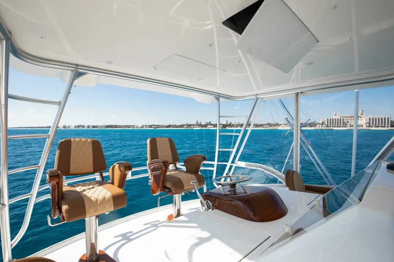 Slide: The Image of Viking 48 - Dorothy Marie - Flybridge Helm Seats 2018 48 Viking Convertible - Dorothy Marie - 7653255