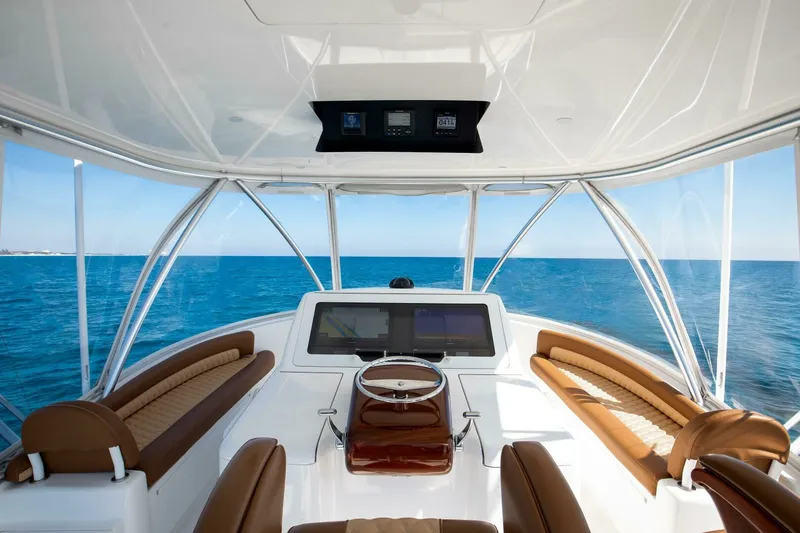 Slide: The Image of Viking 48 - Dorothy Marie - Flybridge Helm 2018 48 Viking Convertible - Dorothy Marie - 7653250