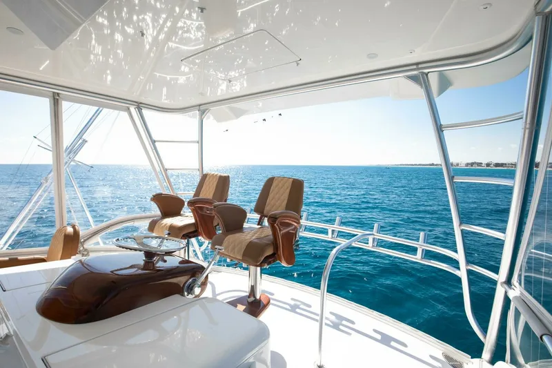 Slide: The Image of Viking 48 - Dorothy Marie - Flybridge Helm Seats 2018 48 Viking Convertible - Dorothy Marie - 7653254