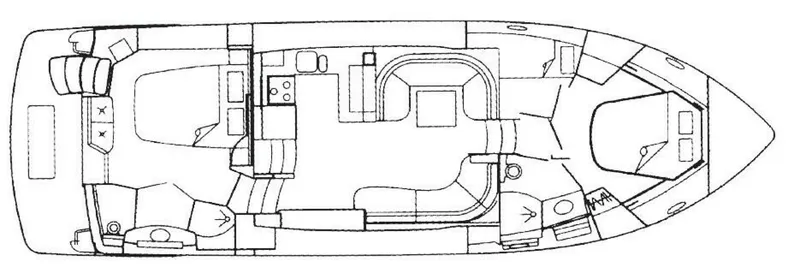 Slide: The Image of Carver 455 Aft Cabin Three Cabins / Two Heads Layout - 5960555